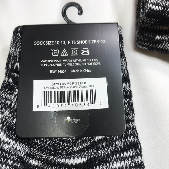 19V69 ITALIA SOCKS 6 PAIRS SIZE 10-13 - 88% COTTON, 10%POLYESTER, 2%SPANDEX - Picture 4 of 10